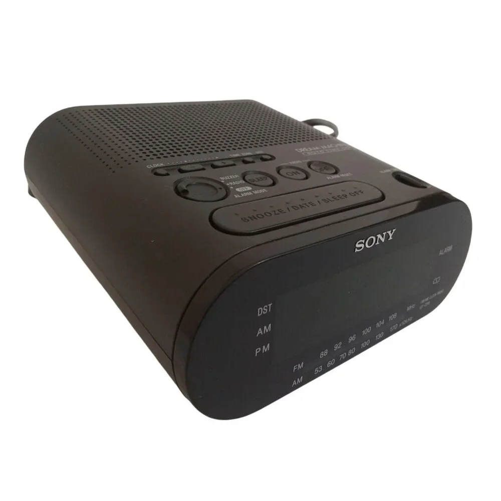 Sony Alarm Clock Radio Unisex Black Dream Machine 10F-0218 Auto Time Set